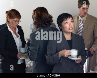 Office workers having a coffee break Stock Photo