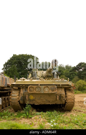 British Army, Vickers FV433 Abbot self propelled gun. Stock Photo