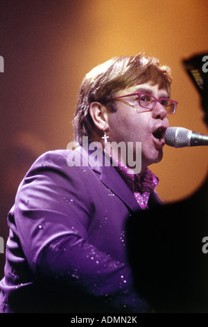 ELTON JOHN - UK pop musician in 1989 Stock Photo
