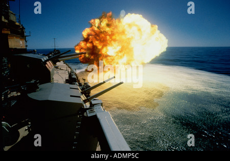 uss missouri firing 16 inch guns