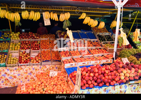 The Balkans Croatia Istria Coast Pula Fruit and Vegetable Market Stock Photo