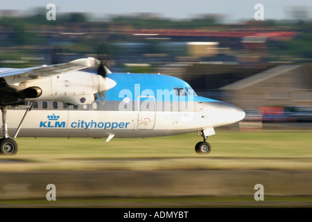 KLM Cityhopper Fokker 50 Stock Photo