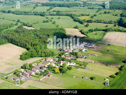 Sandridge Lane, Broomham from the air. Stock Photo