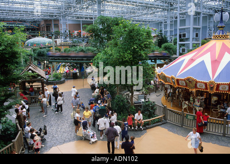 People gather in the interior of the Mall of America in Bloomington Minnesota  Stock Photo