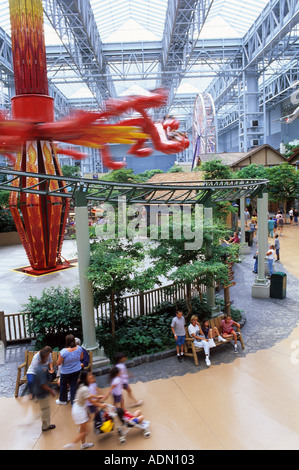 People gather in the interior of the Mall of America in Bloomington Minnesota  Stock Photo