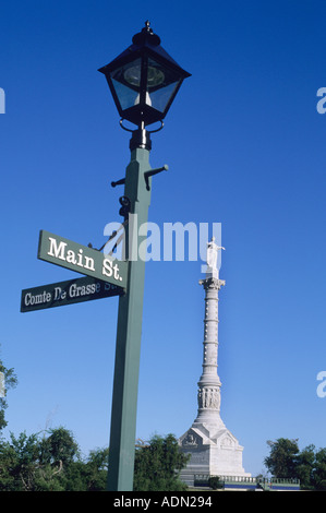 The Victory Monument in Yorktown Virginia  Stock Photo