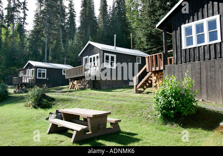 Lodge at Babine lake in British Columbia, Canada Stock Photo