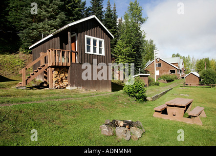 Lodge at Babine lake in British Columbia, Canada Stock Photo