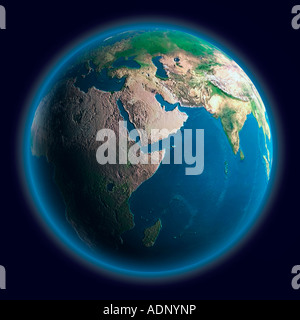 The Earth African Asian European continents Stock Photo