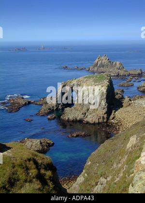 Rocks off Land's End, Cornwall, England Stock Photo