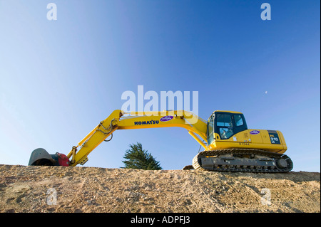 building a new section of dual carriageway on the A30 near Bodmin, Cornwall, UK Stock Photo