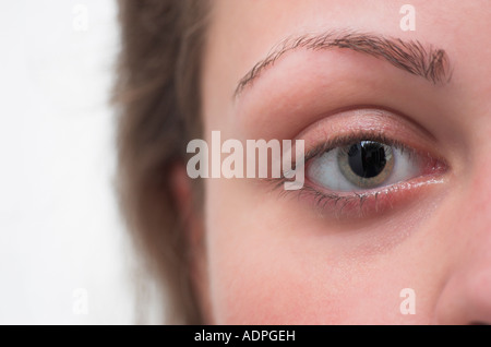 Close up of womans eye Stock Photo