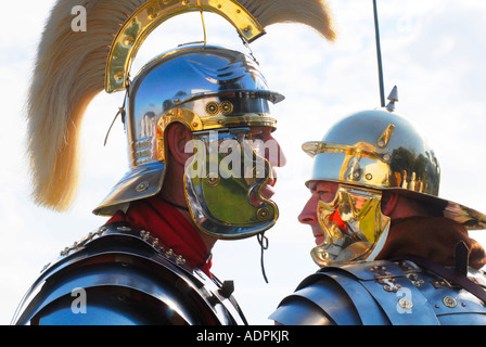 Festival of History-Roman re-enactors. Stock Photo