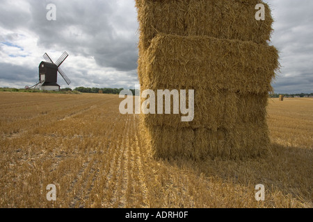 Pitstone windmill in the village of Ivinghoe in the chilterns Buckinghamshire Stock Photo