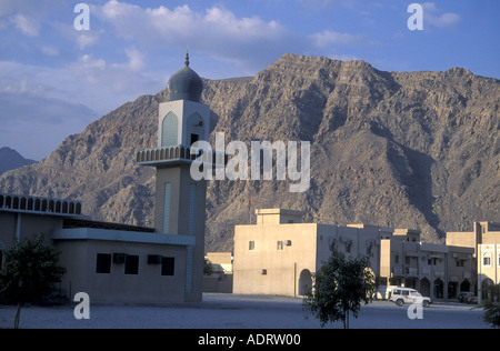 Oman scene  in Khasab main town in the Musandam Peninsula Stock Photo