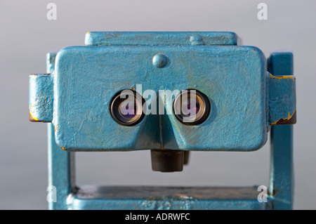 Seaside binoculars at Southend on Sea Essex England Stock Photo