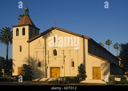 California Silicon Valley Santa Clara Santa Clara de Asis Mission built 1781 located on campus of Santa Clara University Stock Photo