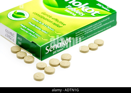 Constipation Relief Tablets Stock Photo