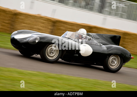 1956 Jaguar D-Type 'Long-nose' at Goodwood Festival of Speed, Sussex, UK. Stock Photo