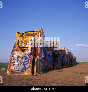 Cadillac Ranch, near Amarillo, Texas, USA Stock Photo - Alamy