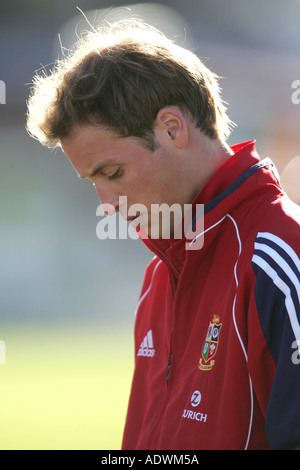 HRH Prince William future king of England joins the The British Irish Lions Rugby Union Team for practice Stock Photo