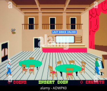 Cheyenne Exidy Inc 1984 vintage arcade videogame screenshot - EDITORIAL ...