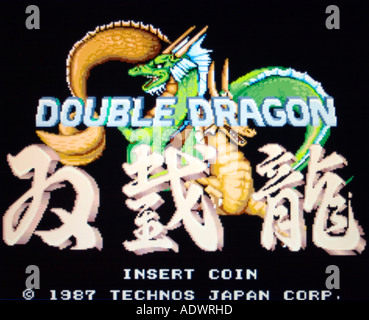 Double Dragon Techno Japan Corp 1987 vintage arcade videogame screenshot -  EDITORIAL USE ONLY Stock Photo - Alamy