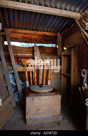 THE COMPOSTING TOILET OF AN ECO FRIENDLY HOUSE DORSET UK Stock Photo