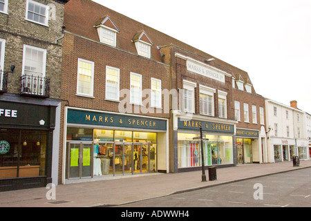 Marks & Spencer store in Bury St Edmunds in Suffolk, UK Stock Photo