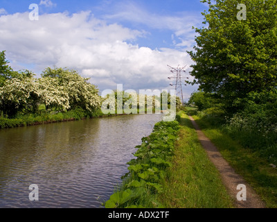 The Oxford canal in the Midlands of England Stock Photo