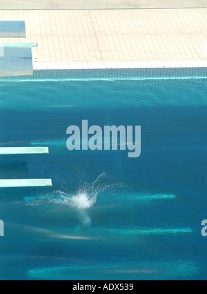 Olympic diving pool Montjuic Barcelona Spain Stock Photo