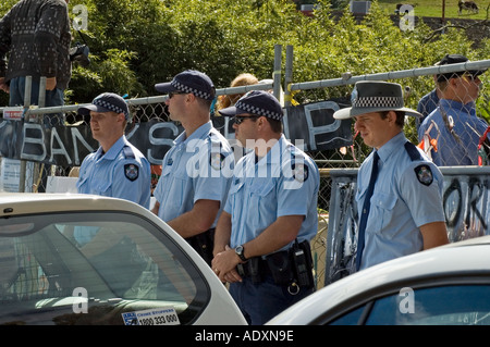 Maleny protest against the building of a Woolworths supermarket 3701 Stock Photo