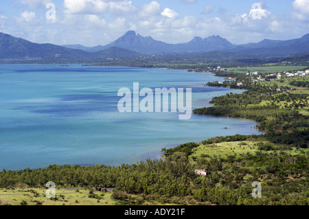 Mauritius coastline Stock Photo