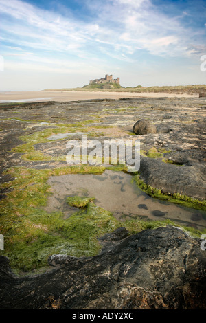 Bamburgh Castle in Northumberland UK Stock Photo