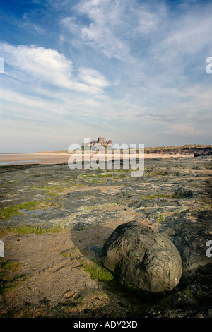 Bamburgh Castle in Northumberland UK Stock Photo