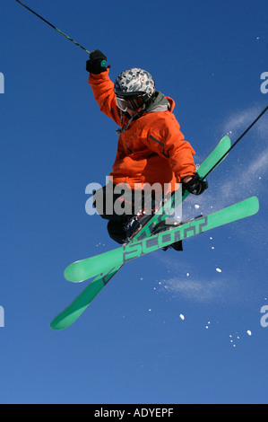 ski jumper, France Stock Photo