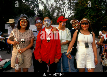 Mexican people, family, Chapultepec Park, Mexico City, Federal District, Mexico Stock Photo