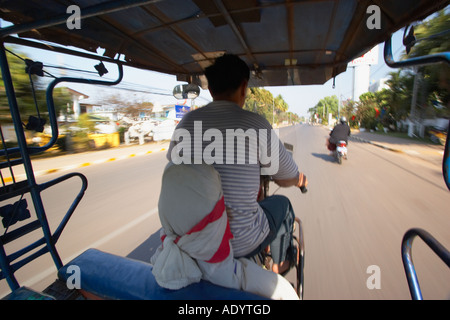 View From Moving Tuk Tuk Stock Photo