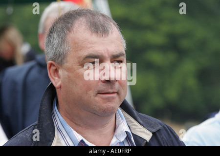 The General Secretary of the TUC Brendan Barber marching in the Tolpuddle Martyrs Rally  2007  in Dorset Stock Photo