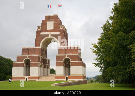 The Thiepval Memorial to the Missing of the Somme Stock Photo