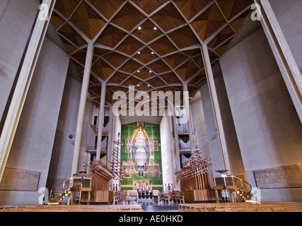 Interior of Coventry Cathedral COVENTRY Warwickshire UK Stock Photo