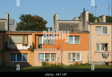 Block of flats in Dziwnow, Poland Stock Photo