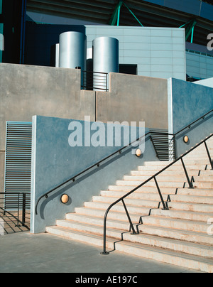 Steps on Telstra Dome football Stadium Melbourne Victoria Australia Stock Photo