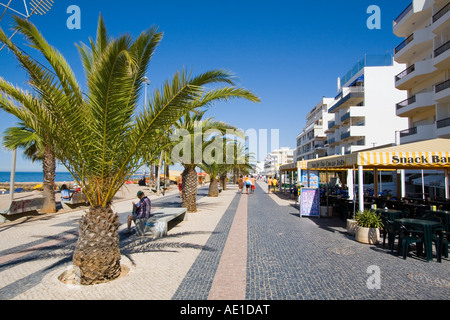 Promenade Quarteira Algarve Southen Portugal Europe Stock Photo