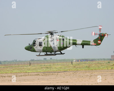 UK Army Westland WG-13 Lynx AH7 Military Helicopter Stock Photo