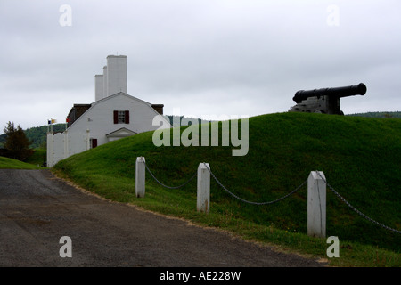 Officer's Quarters at Fort Anne, Annapolis Royal, Canada, Nova Scotia, North America. Photo by Willy Matheisl Stock Photo