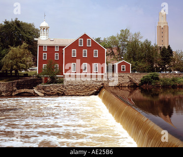 Old Slater Mill in Pawtucket Rhode Island USA Stock Photo