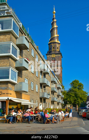 Terrace at Christianshavn district in central Copenhagen Denmark Europe Stock Photo