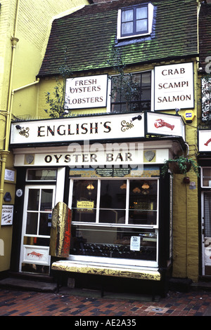 English's Oyster Bar in The Lanes Brighton Sussex Stock Photo