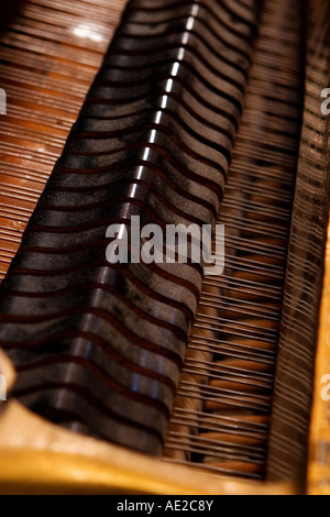 Piano Hammers in a Row Stock Photo